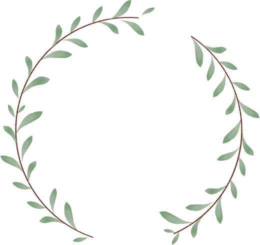 Soft Painting Dainty Laurel Wreath