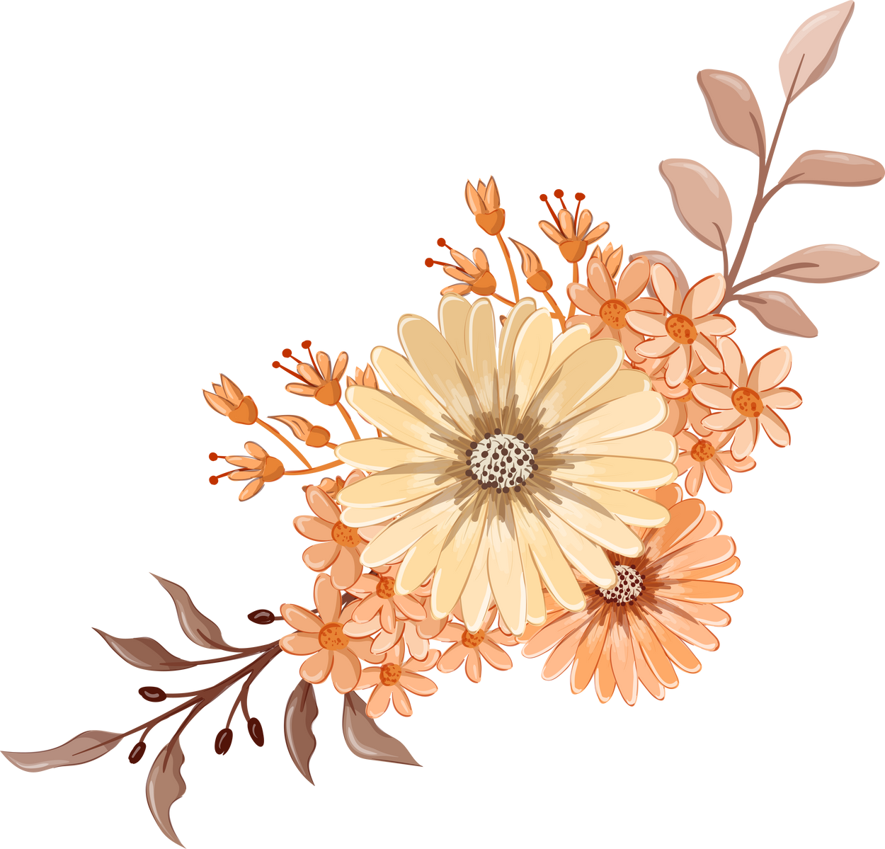 Orange Flower Arrangement